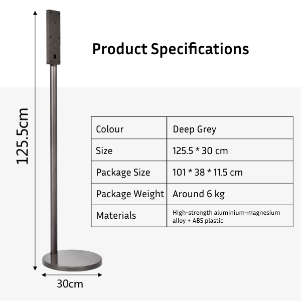 Dyson Vacuum Stand – Suitable for Dyson V7 V8 V10 V11 V12 V15 Vacuum Cleaners, Elegant and Stable Design, High-strength aluminium-magnesium alloy