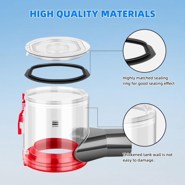 Dustbin Replacement Part for Dyson V7 (SV11) and V8 (SV10) Vacuum Cleaners – Durable Dust Bucket, Can, and Dust Box for Efficient Cleaning Performance