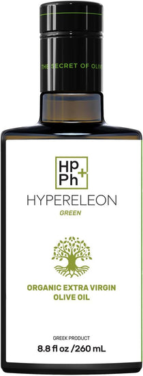 HYPERELEON GREEN Polyphenol Rich Olive Oil | Organic, High Phenolic, Greek Extra Virgin Olive Oil 100% Pure & Natural | Bio & Unfiltered | 16 Top Global HEALTH & NUTRITION Awards | 260Ml (Pack of 1)