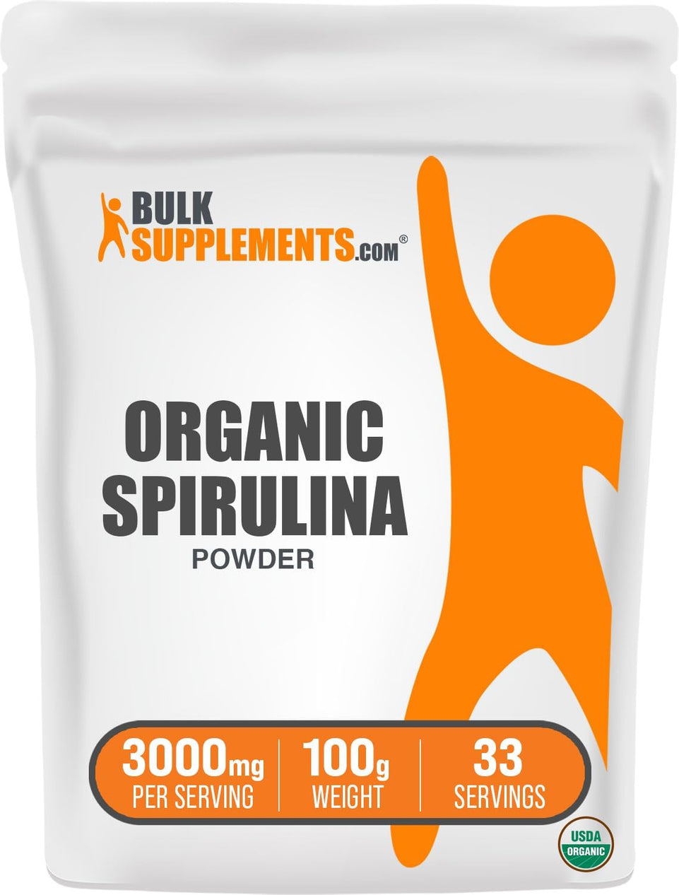 .Com Organic Spirulina Powder - Superfood Powder, Green Spirulina Powder, Spirulina Organic - Vegan-Friendly, 3000Mg per Serving, 100G (3.5 Oz) (Pack of 1)