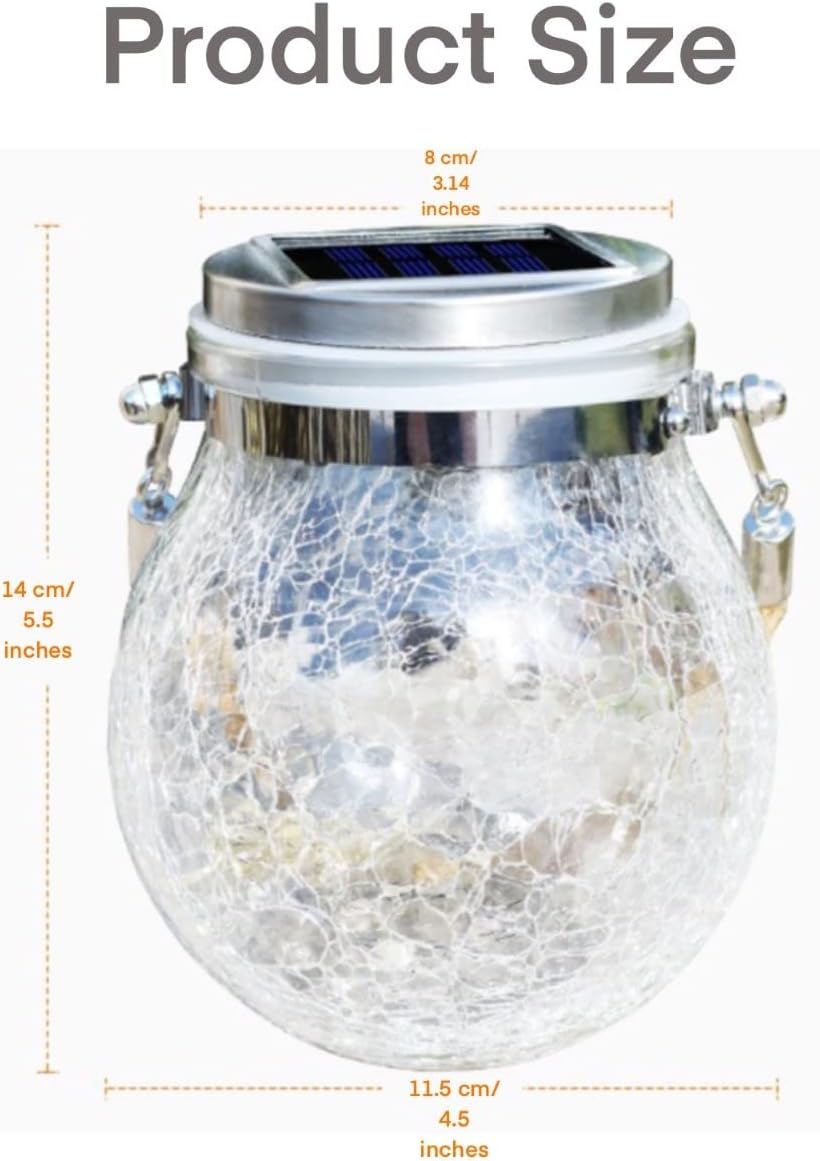 Outdoor Solar Lantern, 2 Pack Outdoor Lanterns with 30 LED, Solar Light for Garden Patio Front Yard Decorations, Festival Halloween Christmas Lantern.