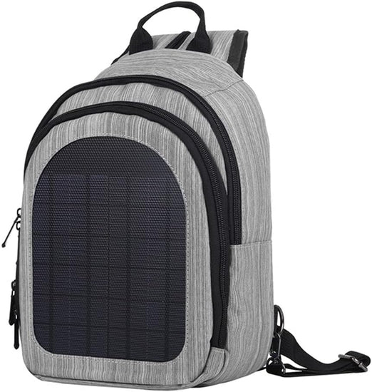 Solar Powered Shoulder Bag USB Charging Backpack for Outdoor Camping Hiking Fishing Travel