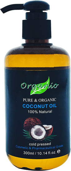 100% Pure Organic Fractionated Coconut Oil 100Ml, 200Ml to 20L - Unscented (Odourless) (100Ml, with Pump Included)