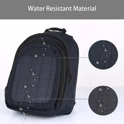 Solar Powered Shoulder Bag USB Charging Backpack for Outdoor Camping Hiking Fishing Travel