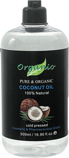 100% Pure Organic Fractionated Coconut Oil 100Ml, 200Ml to 20L - Unscented (Odourless) (100Ml, with Pump Included)