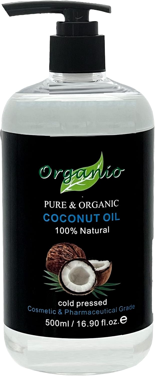 100% Pure Organic Fractionated Coconut Oil 100Ml, 200Ml to 20L - Unscented (Odourless) (100Ml, with Pump Included)