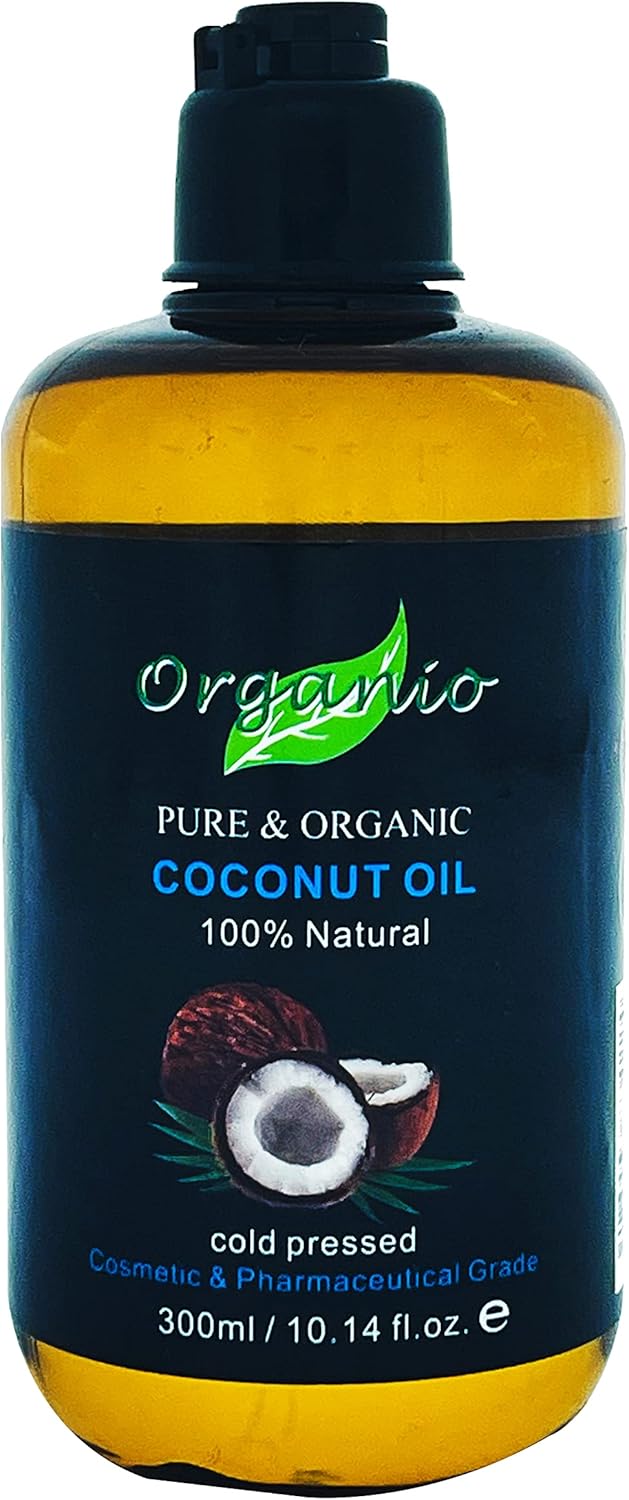 100% Pure Organic Fractionated Coconut Oil 100Ml, 200Ml to 20L - Unscented (Odourless) (100Ml, with Pump Included)