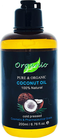 100% Pure Organic Fractionated Coconut Oil 100Ml, 200Ml to 20L - Unscented (Odourless) (100Ml, with Pump Included)