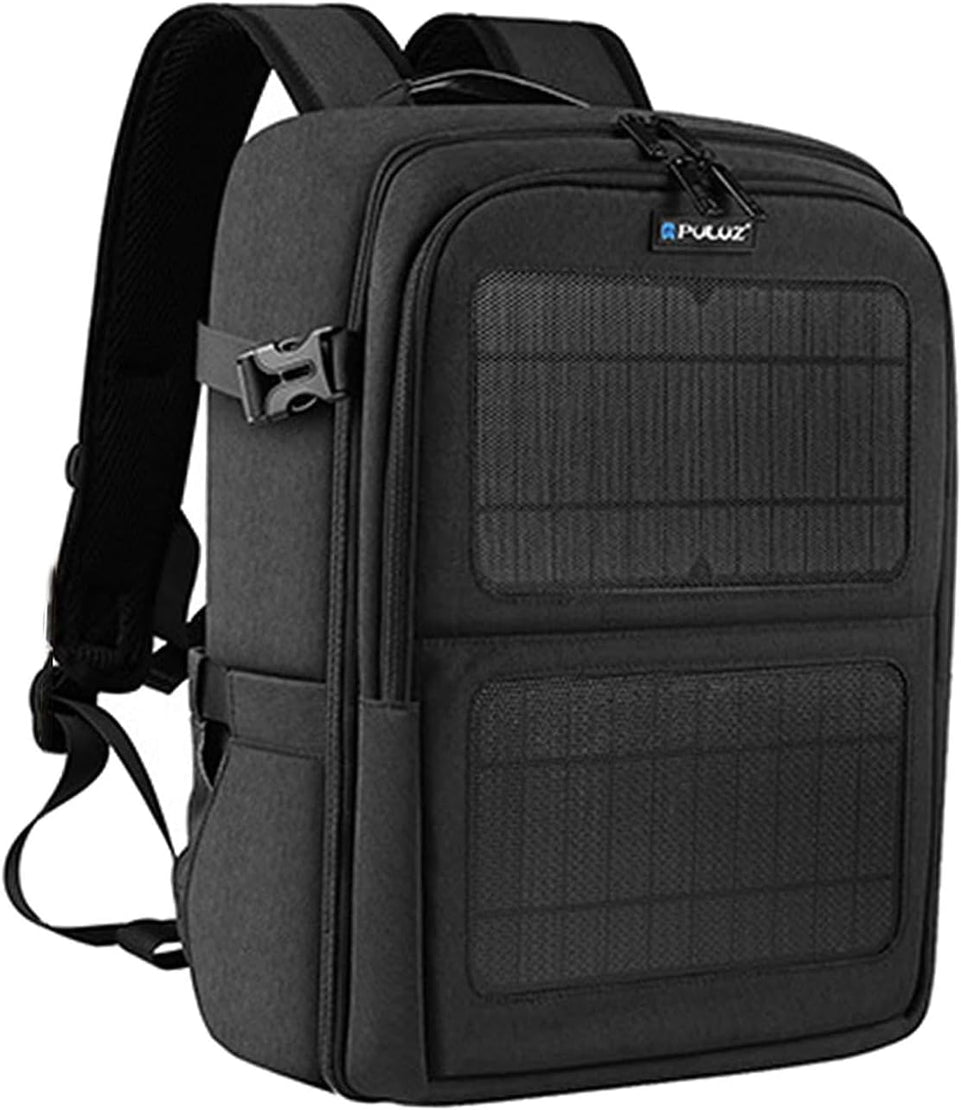 Camera Backpack Carry Bag,With Solar Powered Panel Rucksack Case,Storage Bag for Transport Outdoor Travel Home Men Women