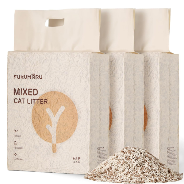 FUKUMARU Mixed Cat Litter 2.7KG (3 PACKS)