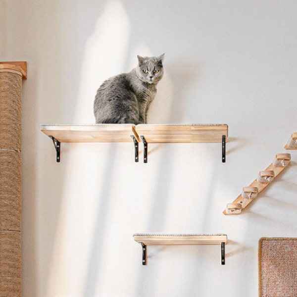 FUKUMARU Cat Wall Mounted Shelf