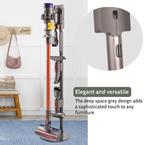 Dyson Vacuum Stand – Suitable for Dyson V7 V8 V10 V11 V12 V15 Vacuum Cleaners, Elegant and Stable Design, High-strength aluminium-magnesium alloy