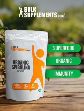 .Com Organic Spirulina Powder - Superfood Powder, Green Spirulina Powder, Spirulina Organic - Vegan-Friendly, 3000Mg per Serving, 100G (3.5 Oz) (Pack of 1)