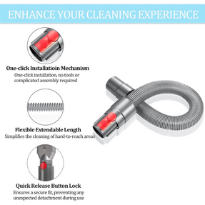 Dyson Hose Accessory Attachment for V7 V8 V10 V11 V12 V15 Gen5 Torque Drive, Outsize, Absolute, Animal, Trigger, Motorhead, Car+Boat Cordless Vacuum Cleaners - GIT GLOBAL