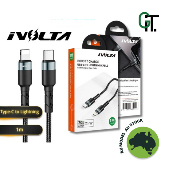 iVolta BoostCharge Braided Cable - Type-C to Lightning - GIT GLOBAL